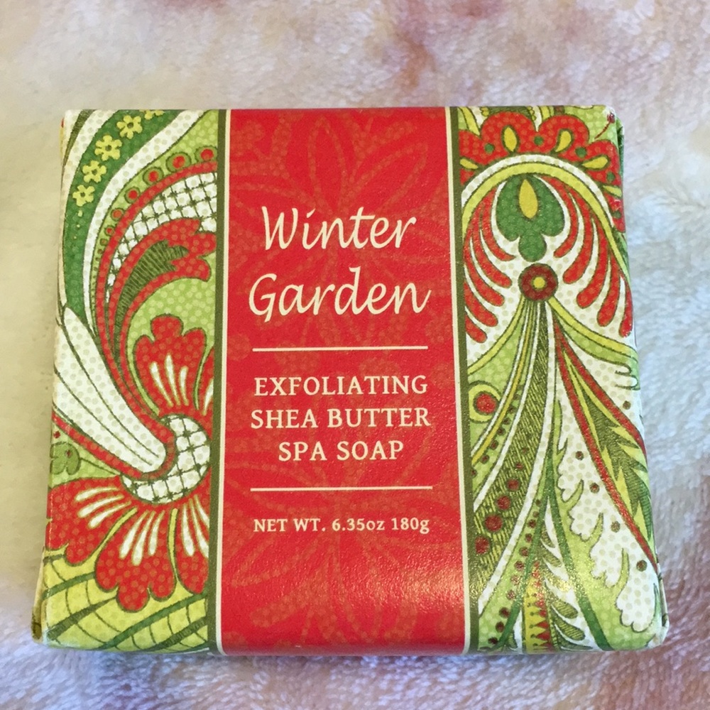 Winter Garden Exfoliating Shea Butter Soap NWT